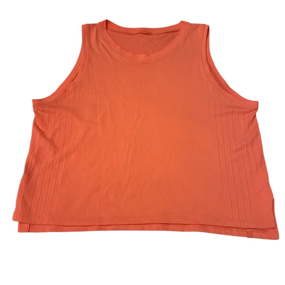 Lululemon Train to Be Tank Top Salmon Pink Womens Size 8